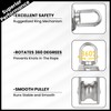 M20 Single Pulley Block 2 PCS, HONSNKS 304 Stainless Steel
