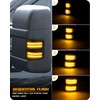 RUXIFEY Sequential Switchback Side Mirror Marker Lights Smoked Turn Signal
