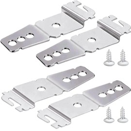 4-Pack Dishwasher Bracket-Undercounter, Dishwasher Clips, Dishwasher Mounting Bracket, with Screws Compatible with Whirlpool KitchenAid Maytag Dishwasher, Replace 8269145 WP8269145 WP8269145VP