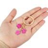 PATIKIL Flower Keychain Charm, 3Pcs Cute Enameled Keychain Floral Keyring