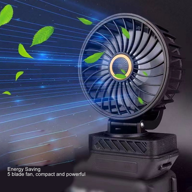 Camping Fan 4 Inch Multifunctional Lithium Battery Operated Portable Outdoor