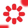 Posyofet 24Pcs Red Glossy Square ABS False Nails, Full Cover,