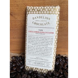 Dandelion Chocolate Bar 2oz (COSTA ESMERALDAS, ECUADOR 70%)