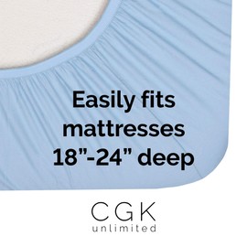 Extra Deep Pocket Sheets - 6 Piece Sheet Set - Full Sheets Deep Pocket - Extra Deep Pocket Full Sheets - Deep Fitted Sheet Set - Extra Deep Pocket Full Size Sheets - Easily Fits Extra Deep Mattresses