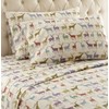 Shavel Home Products Micro Flannel Printed Sheet Set, Twin, Colorful