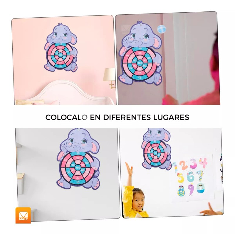 Maíz Juego Tablero Tiro Al Blanco Diana Niños Infantil Elefante