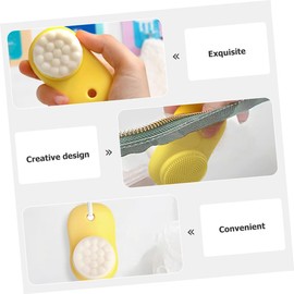 WOONEKY 2pcs Double Sided Cleansing Facial Brush Manual Face Washing Tool for Gentle Exfoliation Blackhead Removal and Facial Massage Portable and Lightweight for Travel