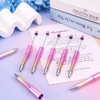 Cheriswelry 10pcs Pink Beadable Pens Creative DIY Pen Black Ink