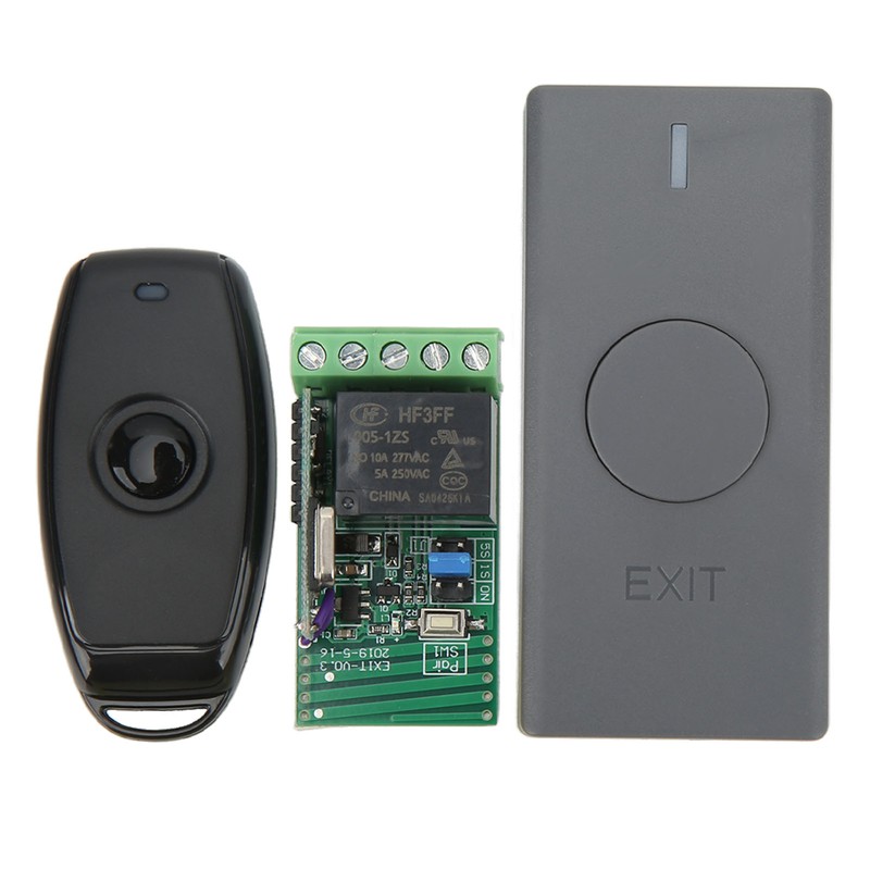 Wireless Access Control System with Door Exit Button Controller Remote