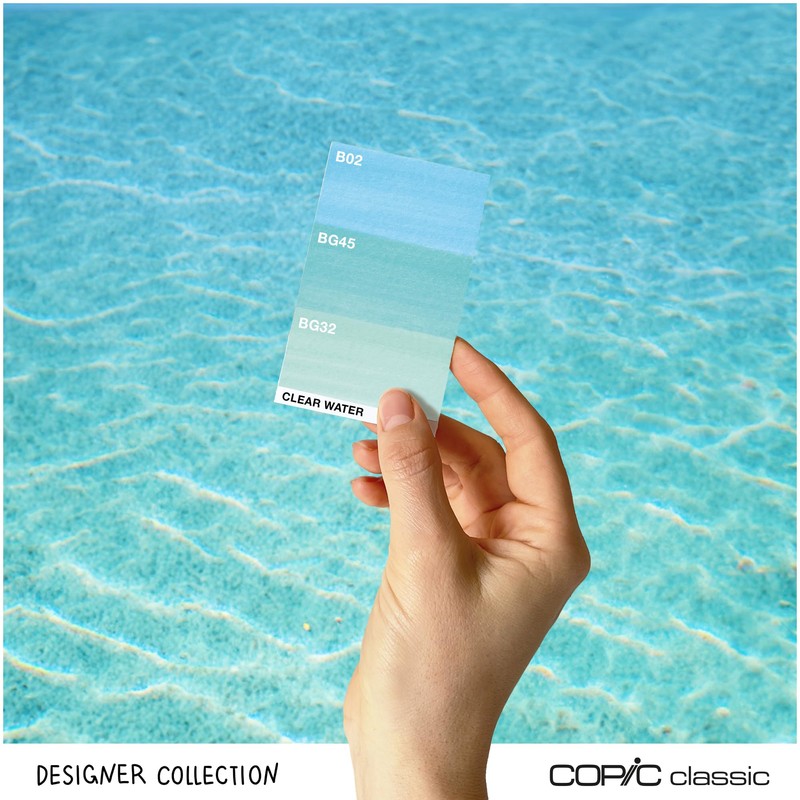Copic Classic Deisgner Collection, Set of 3 Coloured Marker Pens,