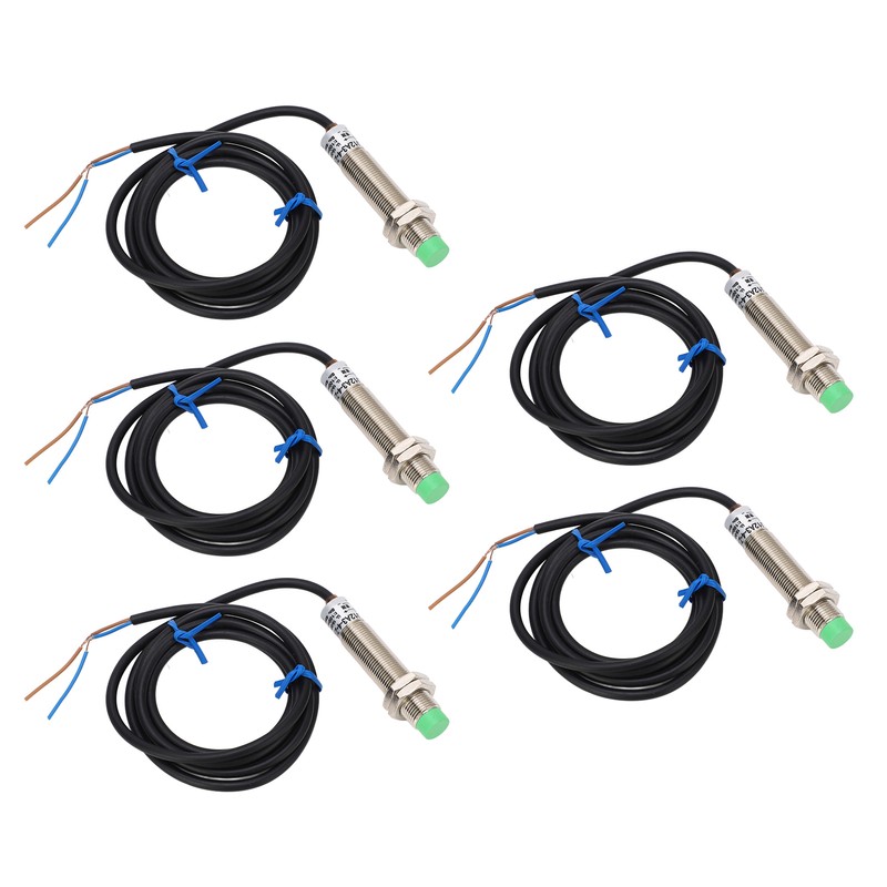 5 Pcs Proximity Switch M12x1 2 Wire Normally Closed 4mm
