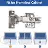 Pack of 2 Soft Close Automatic Hinges Integrated Damping Hinges