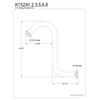Elements of Design Made to Match DK152A5 S Shaped Shower