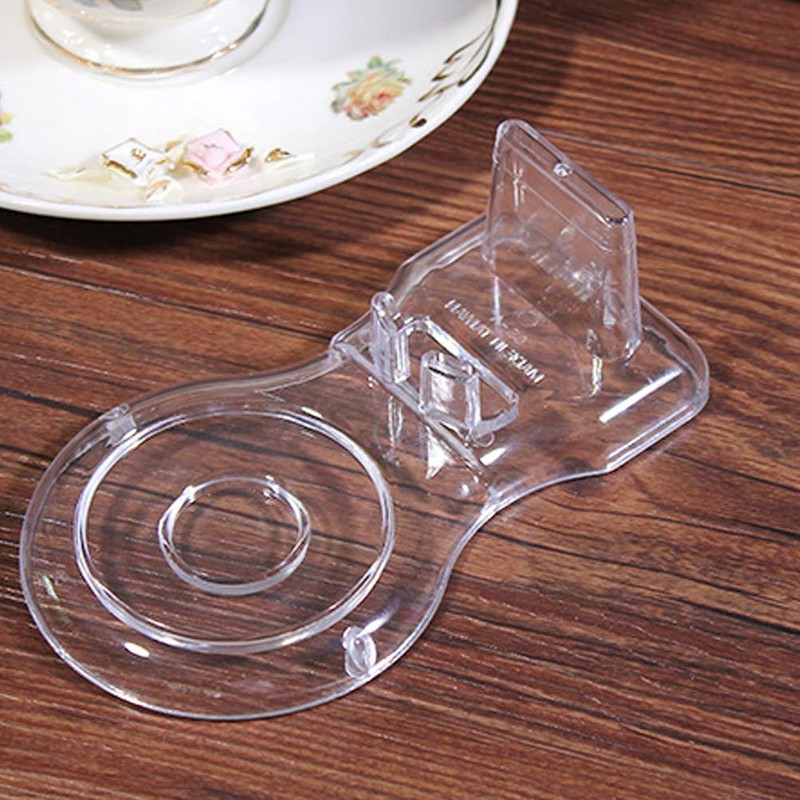 Zmmyr 8 Packs Acrylic Display Stands Tea Cup Saucer European