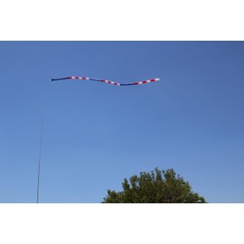EEZ RV Products 20' Long American Flag Windsock Tube, Great for RVing, Boondocking, Back Yard Wind Sock (1 Piece)