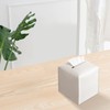 wyewye Tissue Box, PU Leather Tissue Box Holder, White