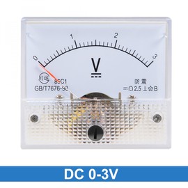 sourcing map DC 0-3V Analog Plate Voltage Meter Voltmeter 85C1 2.5% Margin of Error