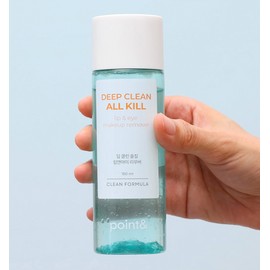 [비건뷰티] 포인트앤 딥 클린 올킬 립앤아이 리무버, 150ml, 2개 [Vegan Beauty] Point & Deep Clean All Kill Lip and Eye Remover, 150ml, 2-pack