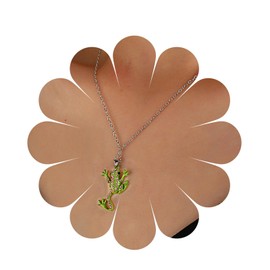 Inateannal Boho Crystal Frog Necklace Choker Gold Frog Pendant Necklace Rhinestone Frog Animal Necklace Lucky CZ Frog Chain Necklace Jewellery for Women Men, Zinc, No Gemstone
