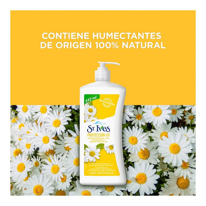 Crema Corporal ST.IVES Protección UV 532 ml