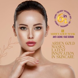 Face Serum, Natural Anti-Aging Skin Care | (6-in-1) Retinol, Hyaluronic Acid, Vitamin C+E, Collagen, Niacinamide, Q10, Antioxidants, Powerful Anti-Wrinkle Facial Serum for Skincare