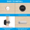PATIKIL 3/4" Combination Cam Lock, 4 Pcs File Cabinet Locks