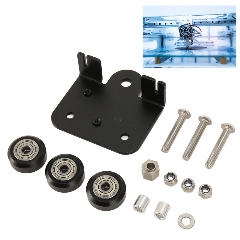 3D Extruder Back Support Plate with Pulley Extruding Backplate for