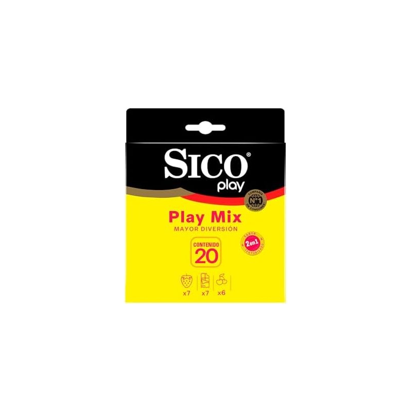 Sico Play Mix, Condón de látex texturizado y de sabores