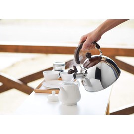 Yoshikawa SJ2433 Whistling Kettle, Made in Japan, 1.8 L (1.8 L), Brown, Chocolat