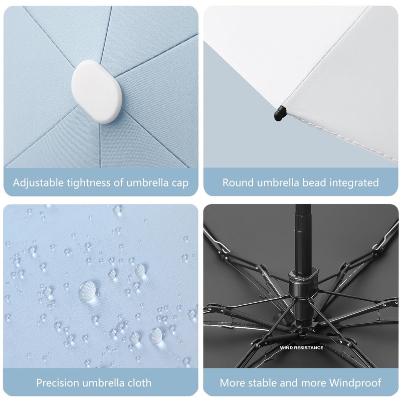 AUSDINAUTO Mini Umbrella - Wind Resistant and Waterproof - Ideal