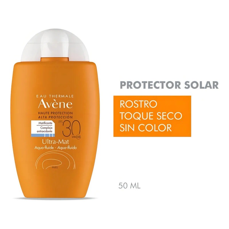Protector Solar Aqua Fluido Ultra Mat 30fps Tubo Extra Plano