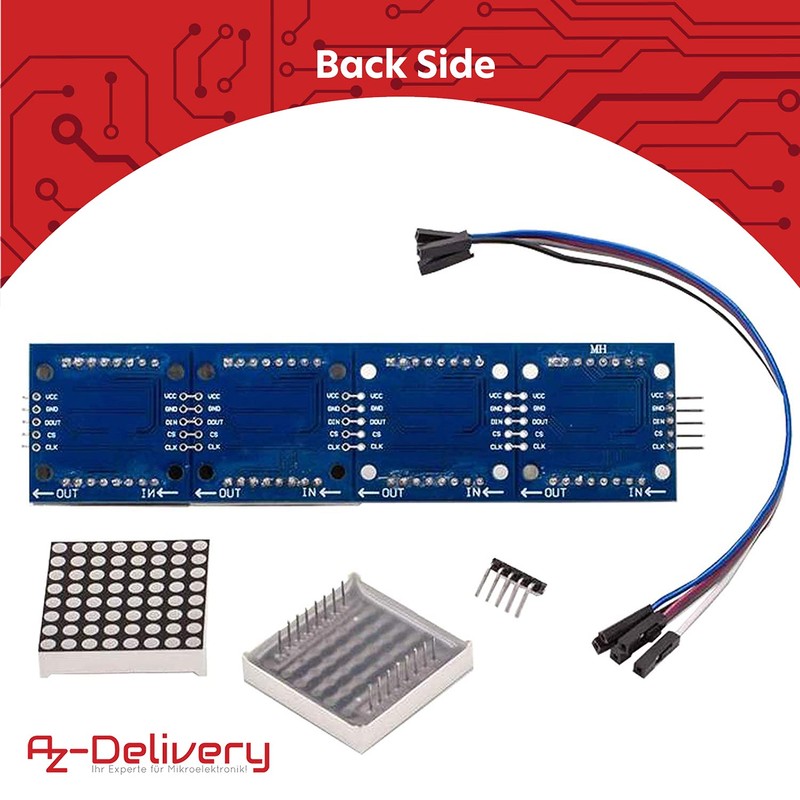 AZDelivery MAX7219 Parent 8 x 32 cm
