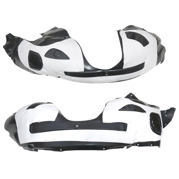 FZJDSD 2PCS Black Front Driver & Passenger Fender Liner Splash