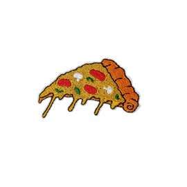 Sew or Iron on Patch,Pizza Iron Embroidered Patch for Clothing,Cute Food Style Applique Sewing Patches for Kids,Teens, Adult Clothes Backpack Jacket Jeans T-Shirts Pants
