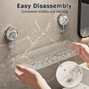 MiOYOOW Clear Shower Caddy, Heavy Duty Suction Cup Shower Shelf