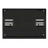Square 4x4 Black Steel Rear Number Plate Surround Holder Off