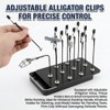12 Pieces Model Painting Alligator Clips, Flexible Alligator Clips