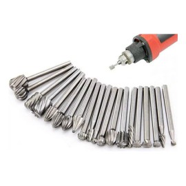 LOVLYLOVLY 20 Pzs Kit Fresas Para Madera Carburo Para Dremel Mototool