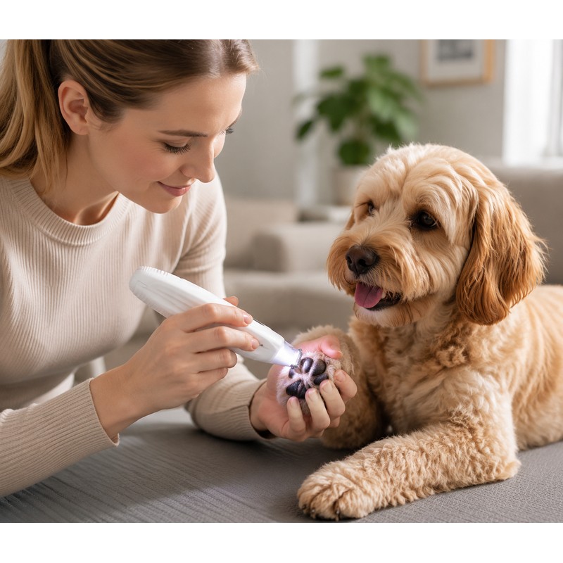 Upgraded Version Pet Paw Trimmer with LED Light – Precise