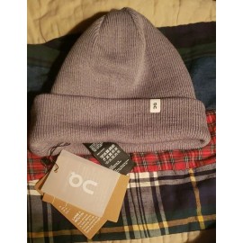 ON RUNNING Merino Wool Beanie LUNAR Gray One Size (Mulesing-Free Happy Sheep!)