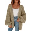 Remikstyt Womens Chunky Cardigan Cable Knit Oversized Open Front Cardigan