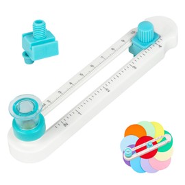 Cutting Board Paper Punch, Circle Cutter, Paper, 360° Rotatable Circle Cutter, Suitable for Cutting Round Paper with a Diameter of 2 to 20 cm, 1 Circle Cutter and 1 Replacement Head