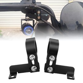 PLUSBEAM 2PCS Motorcycle Fork Indicator Brackets, Motorcycle Turn Signal Kit Mount and Headlight Bracket Clamp Fit on 1 Inch (Suspension Installation)