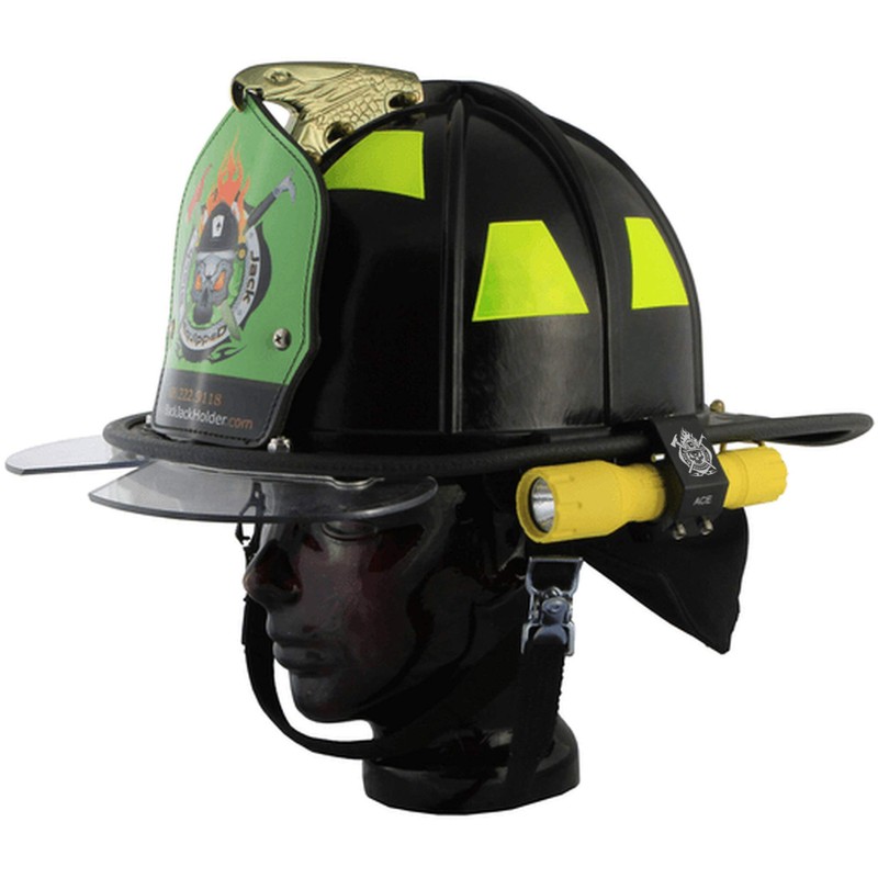 BlackJack Firefighter Helmet Aluminum Flashlight Holder (ACE)