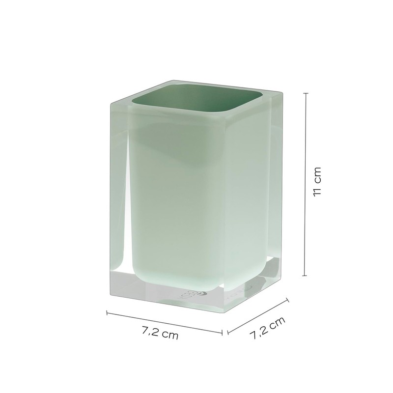 Gedy Rainbow Brush Holder Mint Green