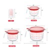 KOMUEE 4 Piece Glass Measuring Cups Set, 5 Oz, 1-Cup,