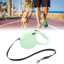 Retractable Lead for Dogs, 5 m Retractable Dog Lead with Handle, Dog Leash, Tangle-Free Extendable Dog Lead (Apple Green)