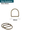 Trimming Shop Welded Metal D Ring Buckles, Durable Fastener Buckles