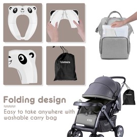 Foldable toilet seat for children