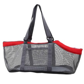 Pet Travel Carrier,Breathable Dog Purse Carrier, Pet Travel Mesh Bag Portable Soft Sided Ventilated for Cat Small Medium Dogs, Outdoor Travel Walking Hiking (red Gray)